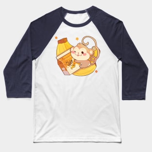 Milk Monkey Banana Baseball T-Shirt